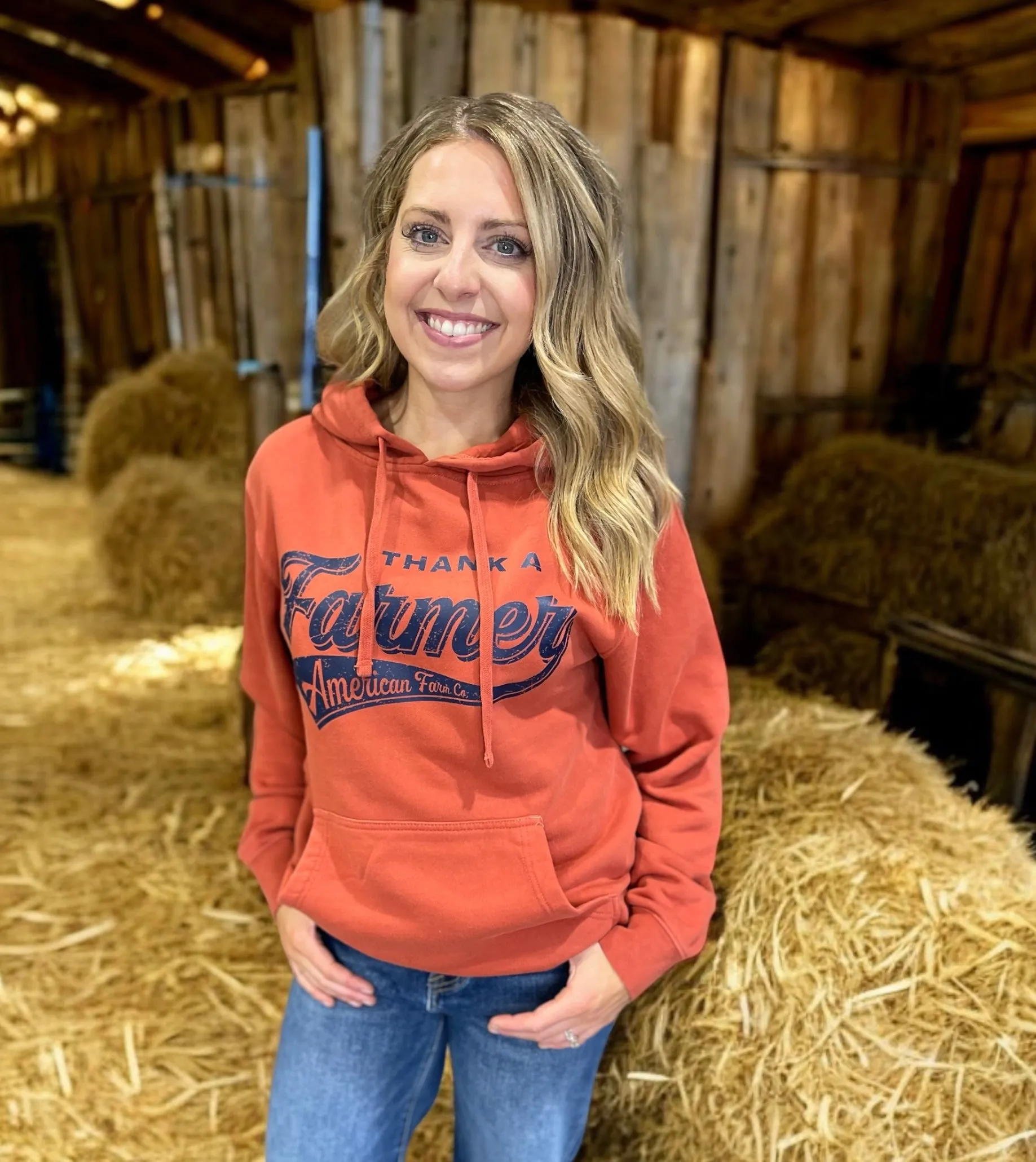 Western "Thank A Farmer" Graphic Hoodie